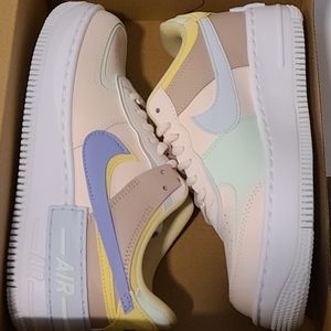 Nike Women's Air Force 1 Shadow Size 5.5 Light Soft Pink CI0919-600 NEW